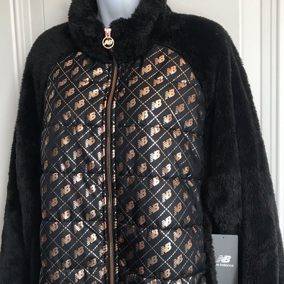 New Balance Black and Gold Women's Jacket - Picture 7 of 15